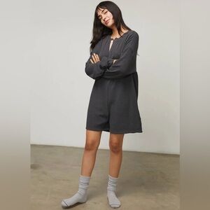 Lunya Charcoal Sleep Romper